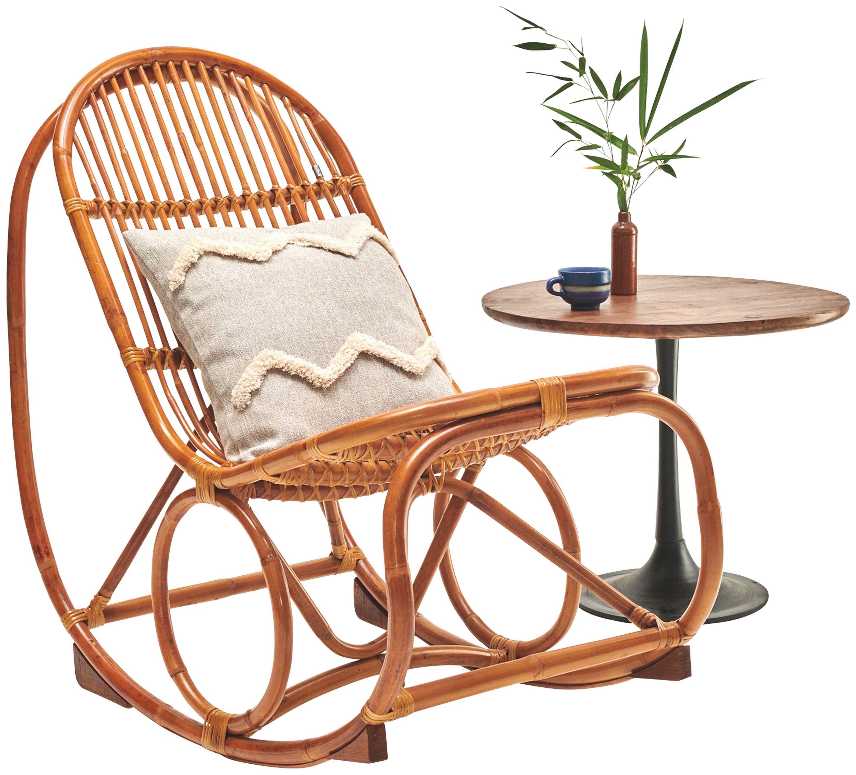 sit&more Schaukelstuhl, mit SIT Metallmanschette