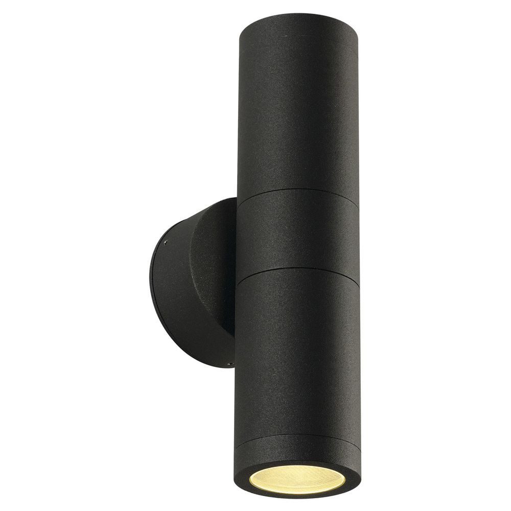 SLV Außen-Wandleuchte Wandleuchte Astina, rund, Up- and Downlight, 2xGU10, IP44
