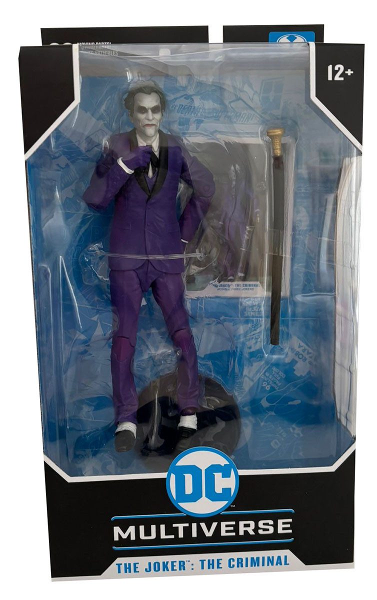 McFarlane Toys Actionfigur DC Multiverse The Joker:The Criminal, Actionfigur mit beweglichen Gele