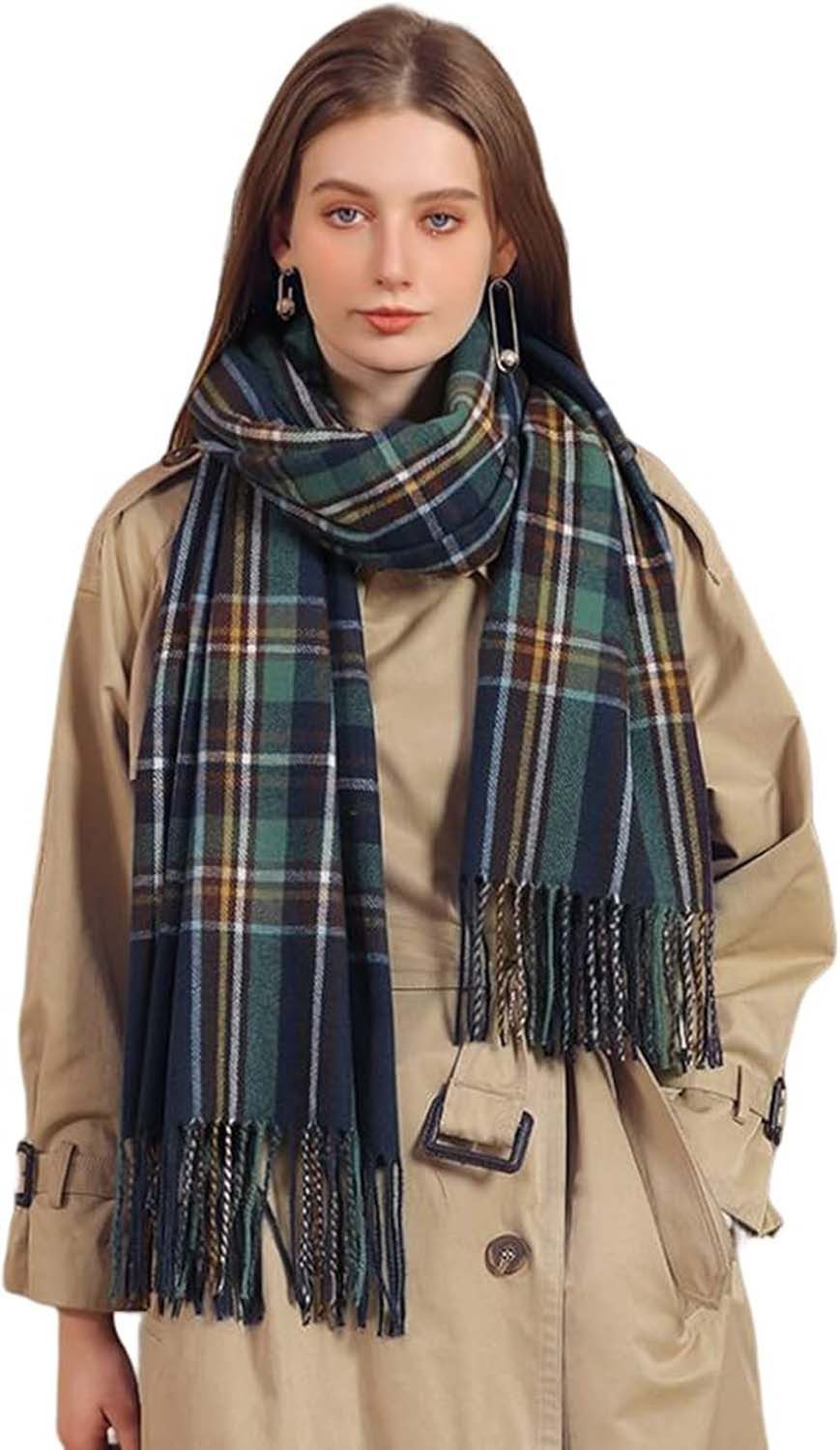 Coonoor Wollschal Damen Schal,kuschelweich Karo,Winter Schal Poncho Qualitä günstig online kaufen