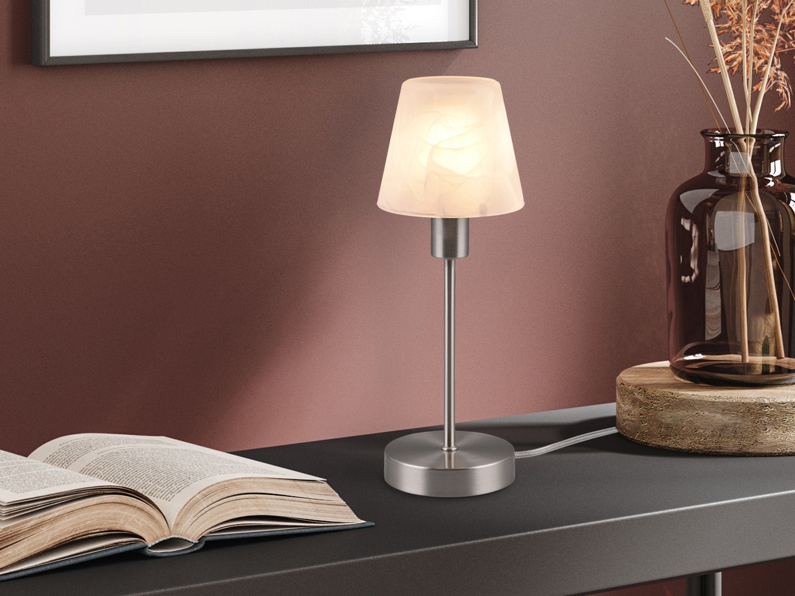 TRIO Leuchten LED Nachttischlampe, Dimmfunktion, LED wechselbar, Warmweiß, günstig online kaufen