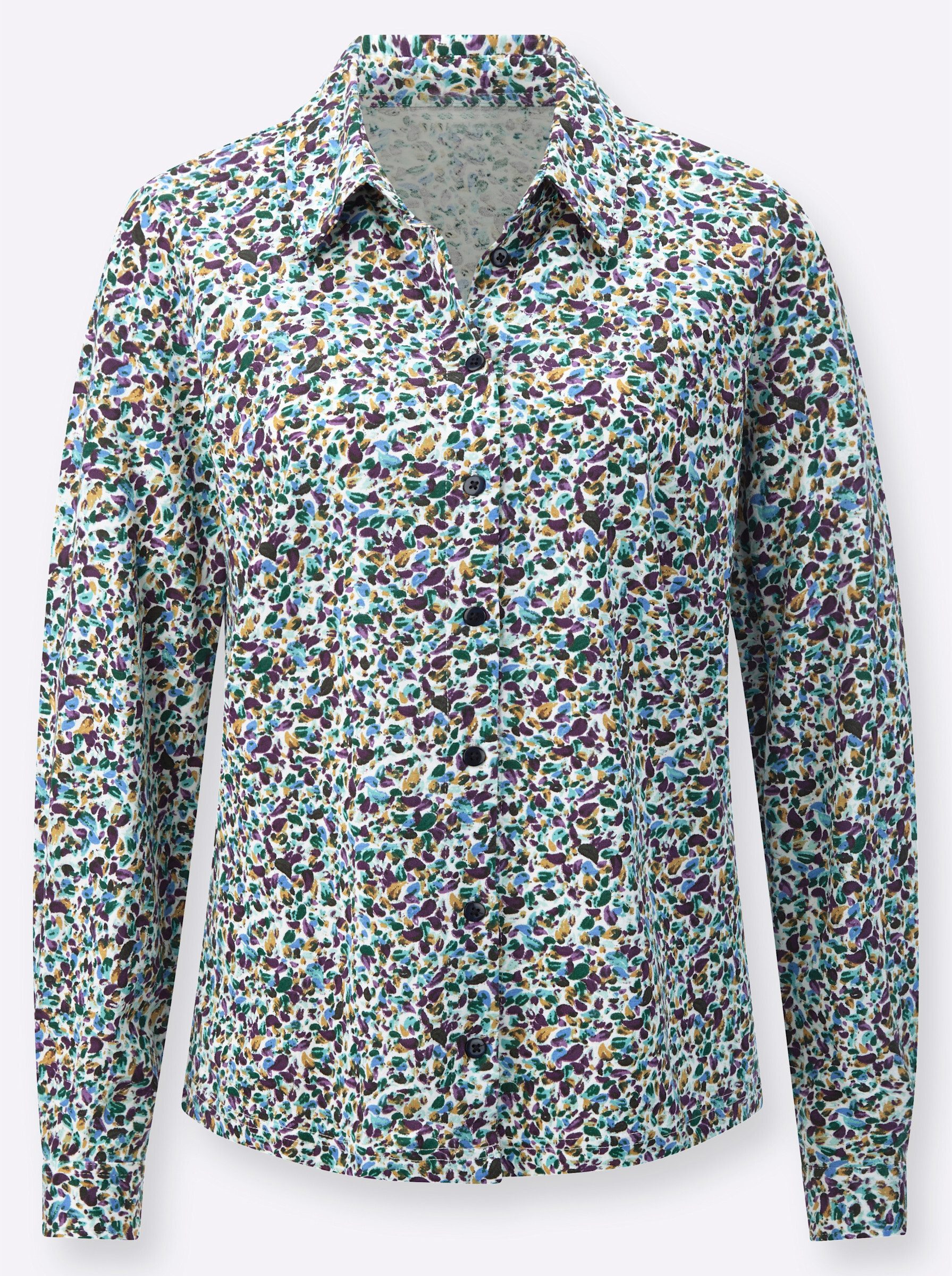 Witt Klassische Bluse Jersey-Bluse Langarm