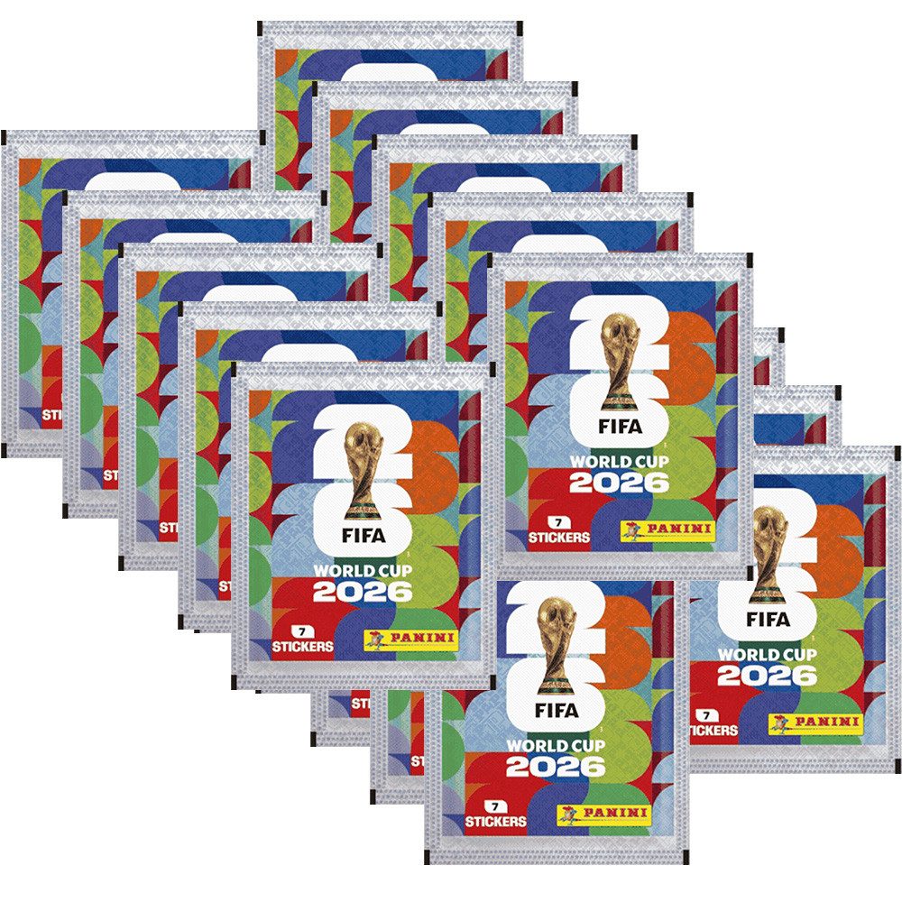 Panini Sammelkarte World Cup 2026 Sticker - 1 Hardcover Album+20 Tüten+Collect-it Hüllen