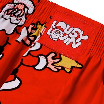 Lousy Livin Boxershorts Santa - red Weihnachtsshorts