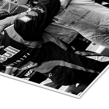 Posterlounge Forex-Bild Motorsport Images, Sebastian Vettel und Michael Schumacher, F1 Brasilien 2012, Wohnzimmer Fotografie