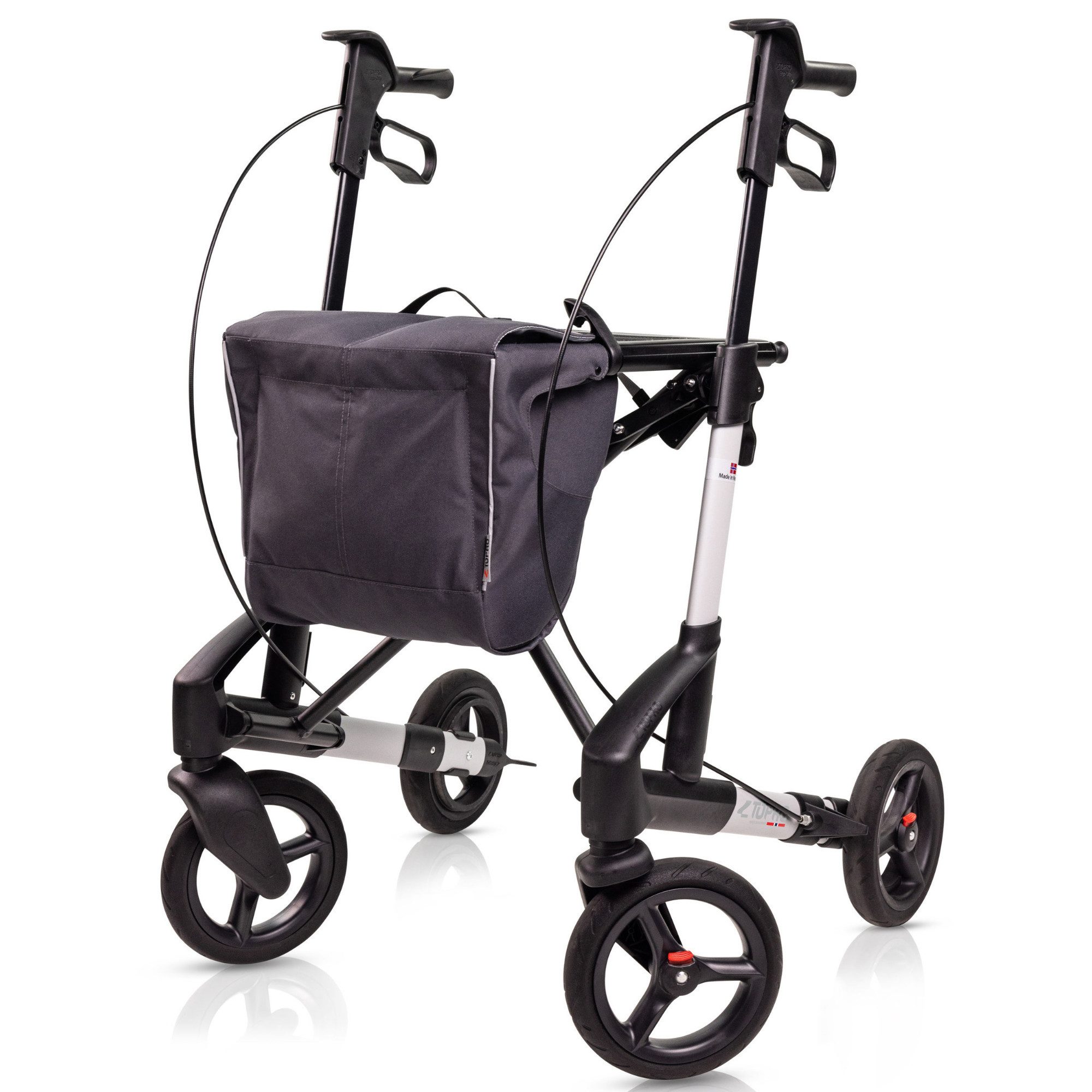 Topro Rollator Troja 5G Black Series, 7 Jahre Garantie, Modell 2025