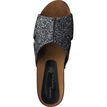 Linea Scarpa Linea Scarpa Panaji Holzclogs Pantoletten echtes Leder Damen schwarz Schlappen