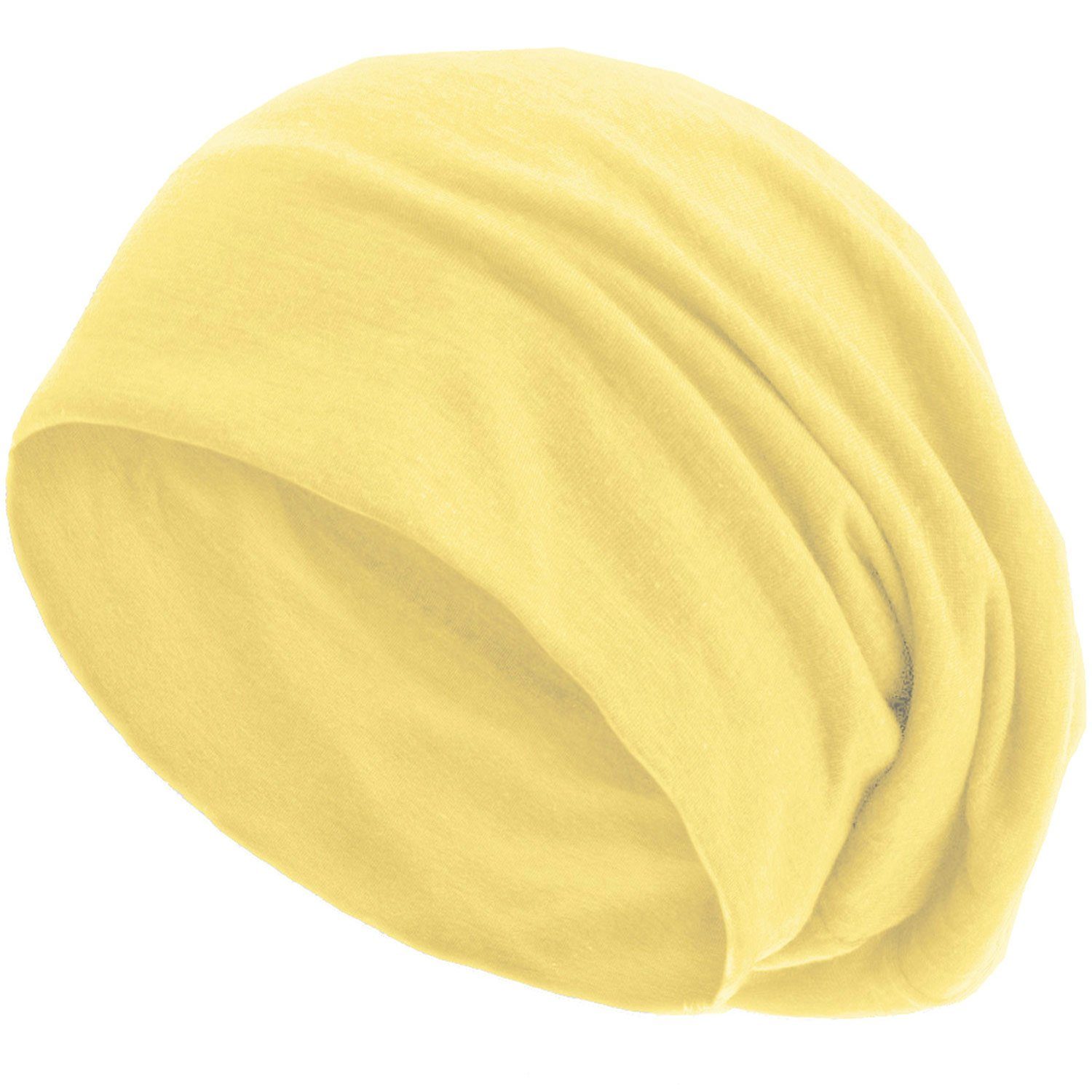 style3 Beanie (1-St) Mütze Damen Herren Haube Sommer Herbst XXL Chemo Schlafmütze Cap