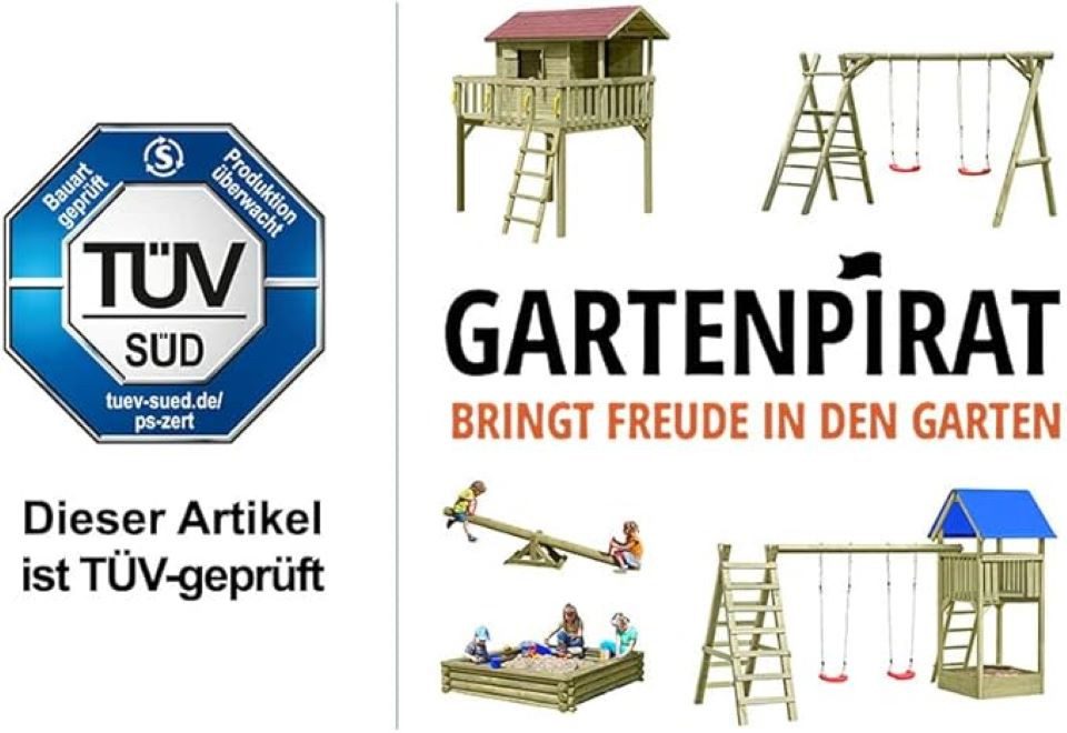 Gartenpirat Sandkasten 180x180 cm Sandkasten aus günstig online kaufen