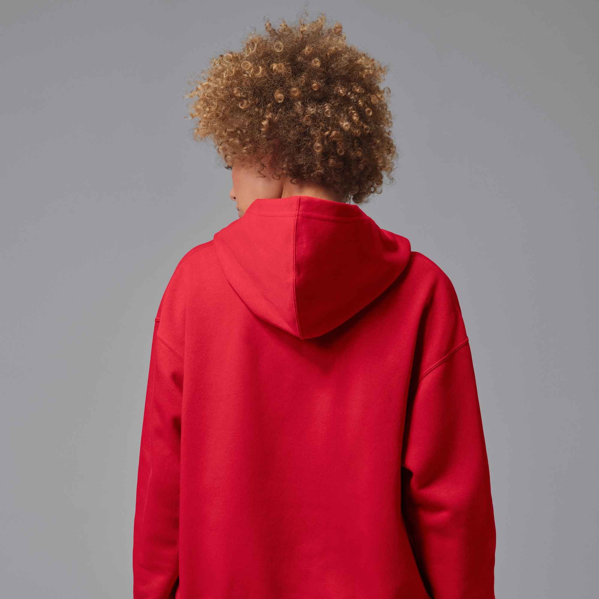 Jordan Kapuzensweatshirt W J JUMPMAN FLC PO 2 mit Kapuze und Kängurutasche, Basic Passform, in normaler Länge