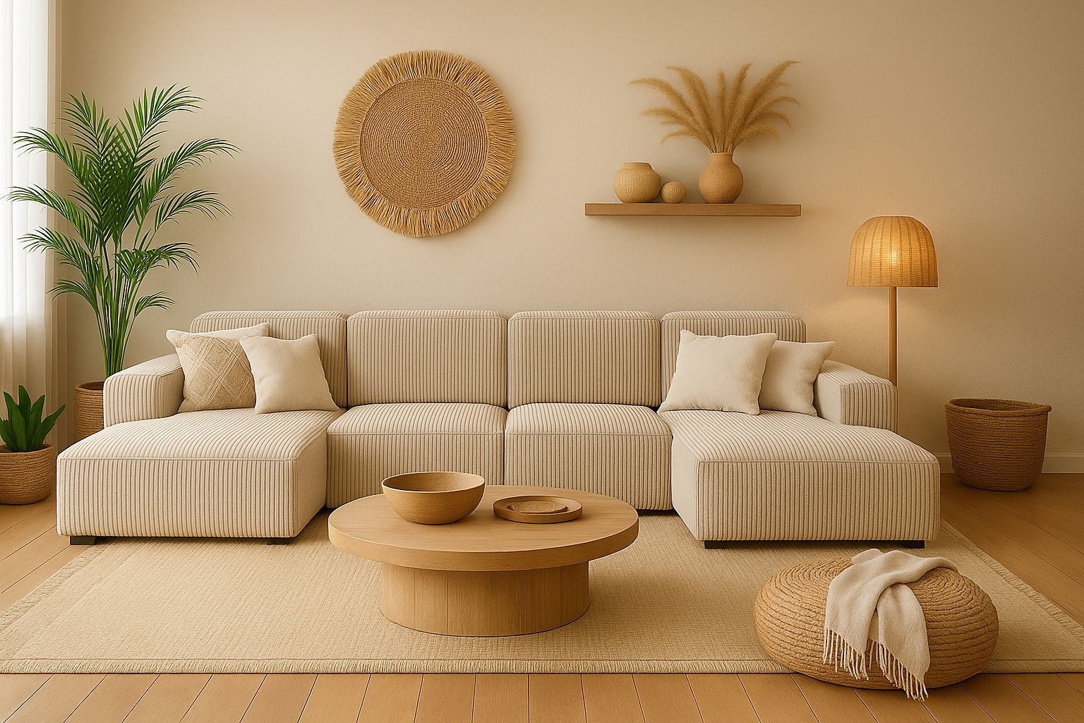 Kaiser Möbel Ecksofa Cursal U-Form – großes modulares Sofa aus hochwertigem, modulares System, U-Form, tiefe Sitzfläche