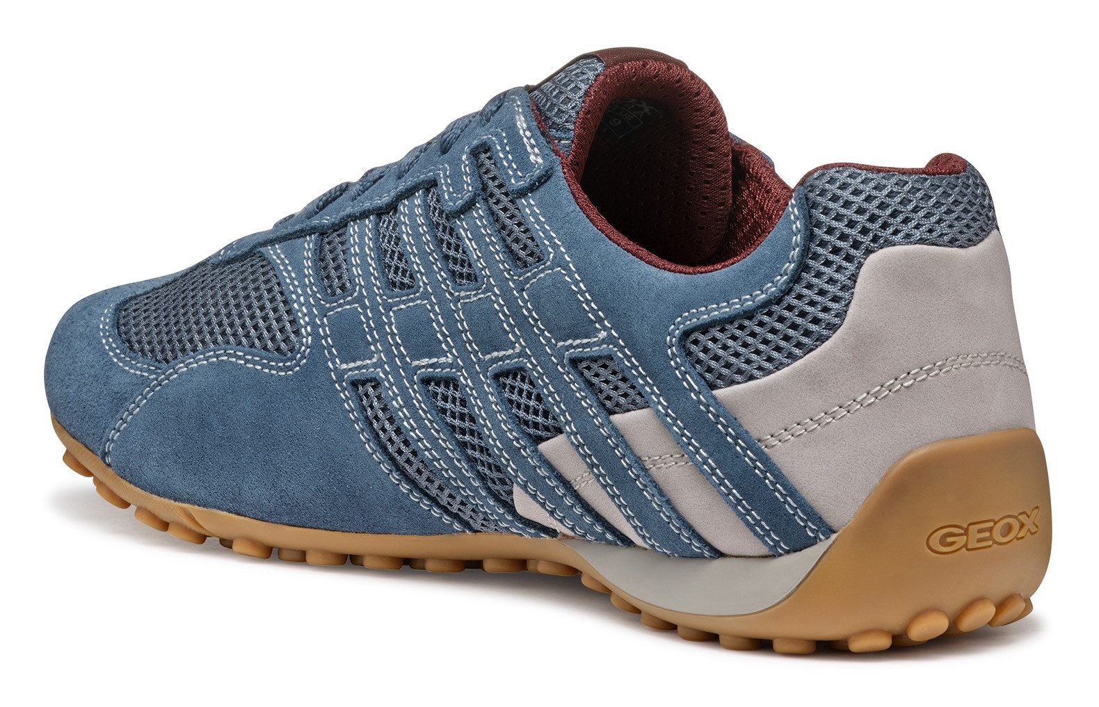 Geox U SNAKE ORIGINAL Schnürschuh, Schnürschuh, Freizeitschuh, Trekking Sneaker mit Lederinnensohle