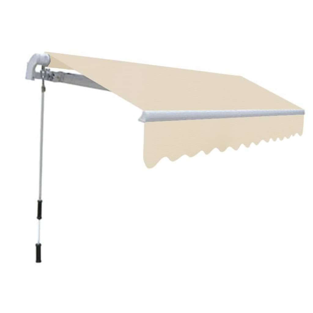 vidaXL Markise Gelenkarmmarkise Handbetrieben 300 cm Cremeweiß (1-St)