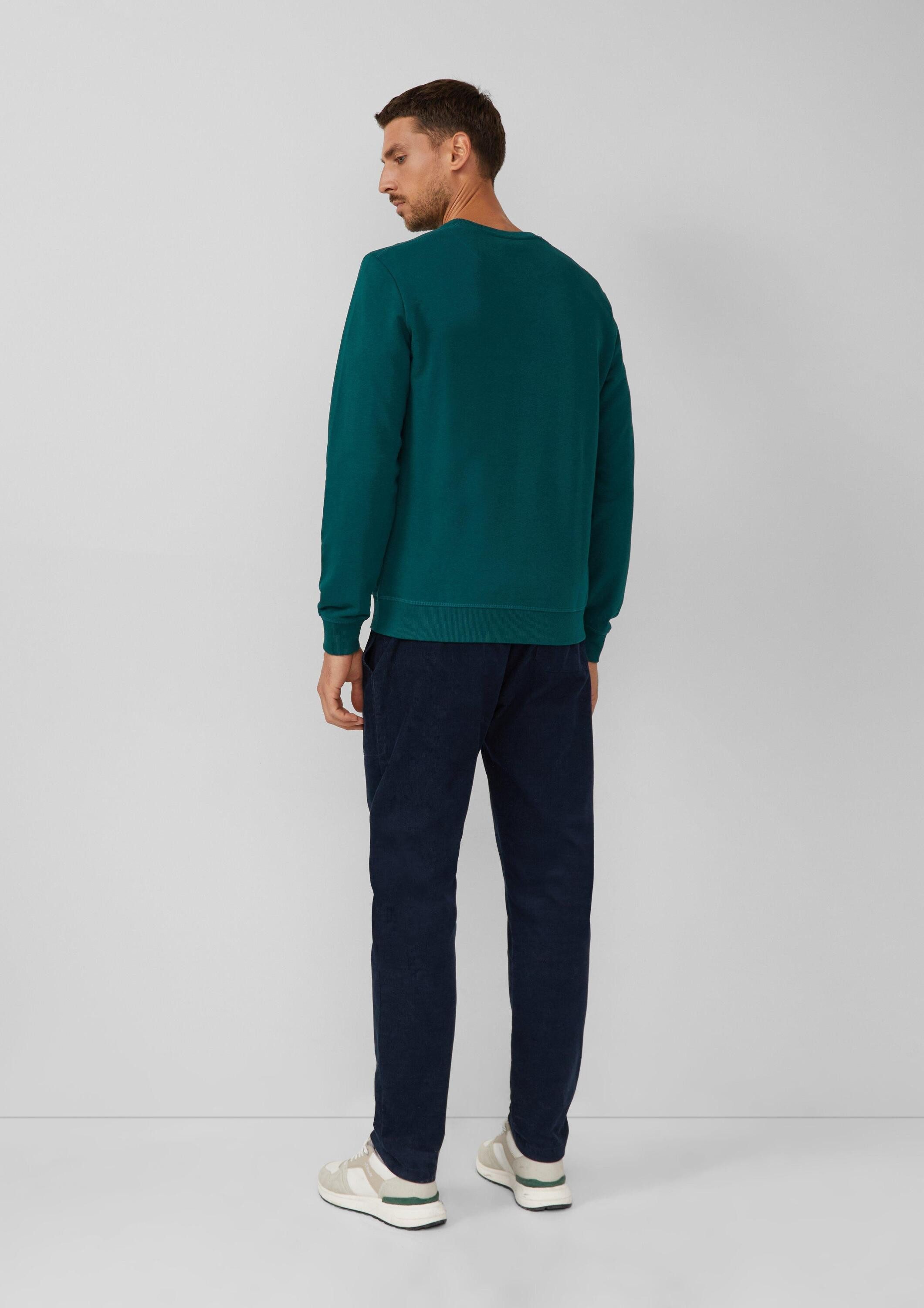 s.Oliver Sweatshirt Sweatshirt Weiches Sweatshirt aus Baumwollmix mit Crew Neck