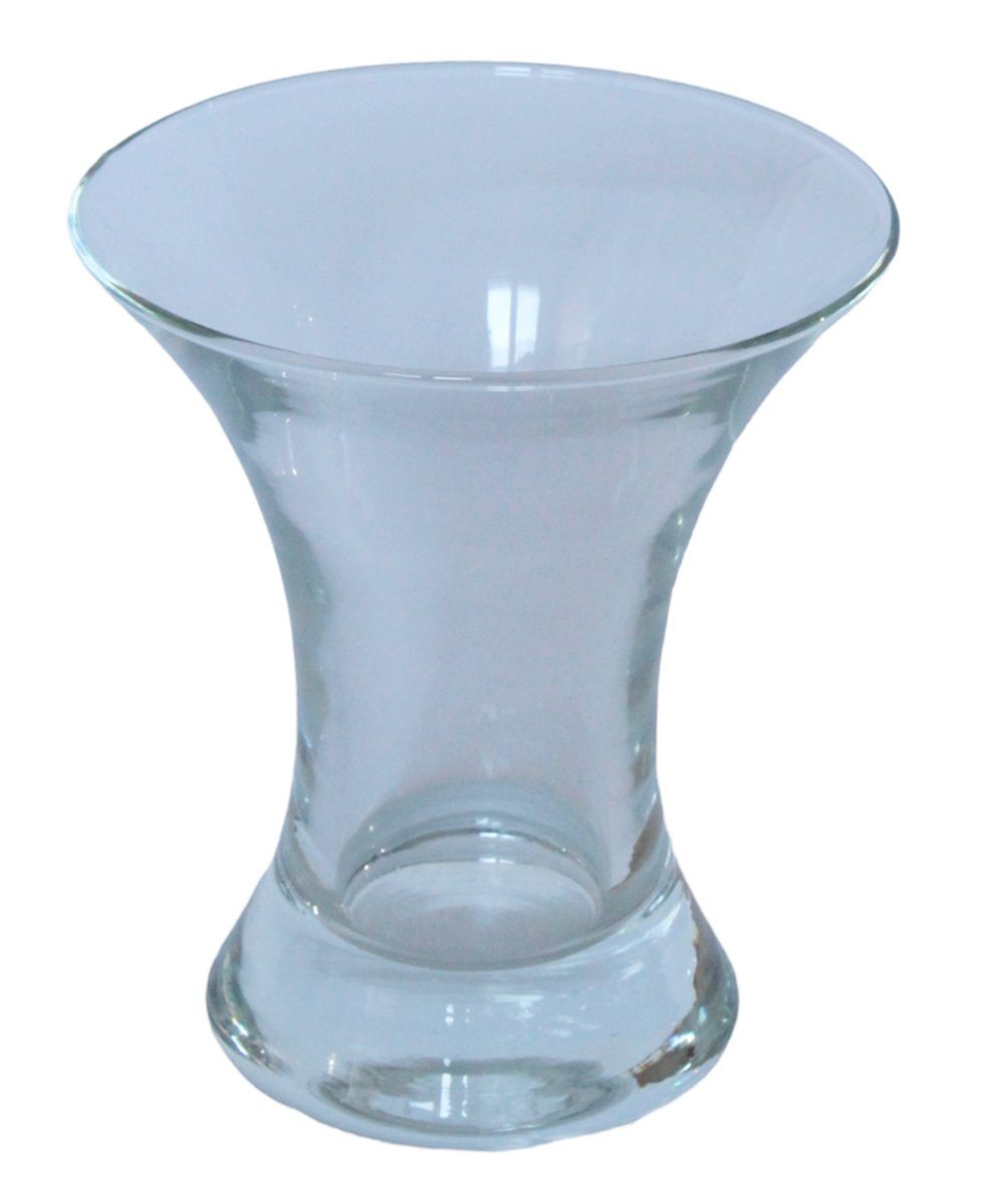 breit Glas zulaufend H cm oben Vase Glasvase Dekovase Blumenvase 15 JS GartenDeko aus