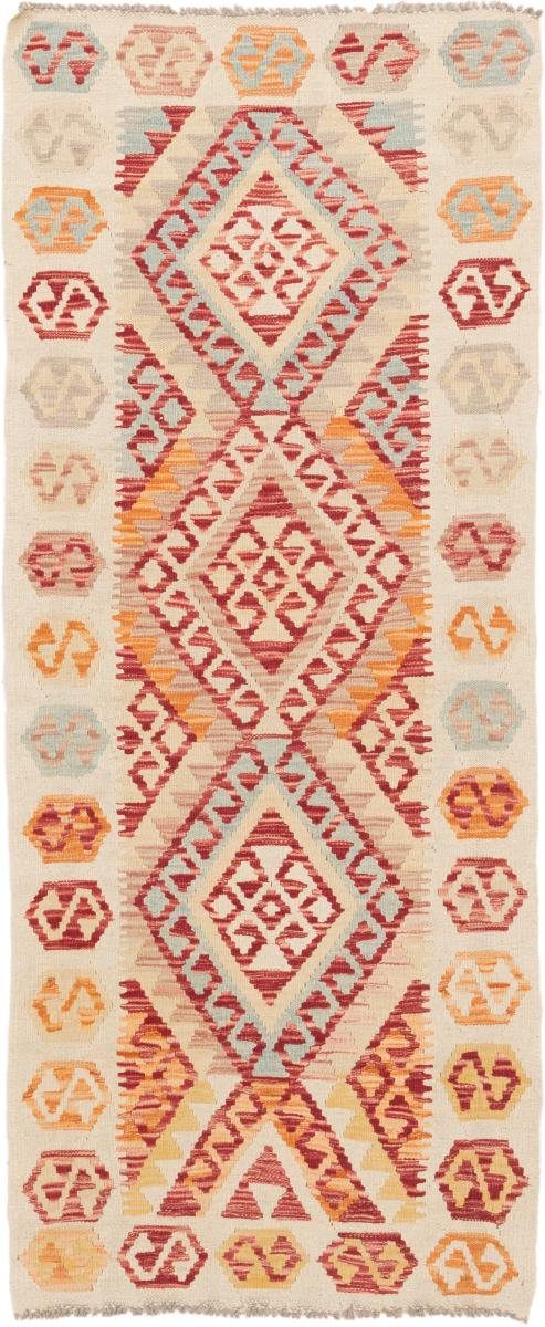 Orientteppich Kelim Afghan 79x193 Handgewebter Orientteppich Läufer, Nain Trading, rechteckig, Höhe: 3 mm