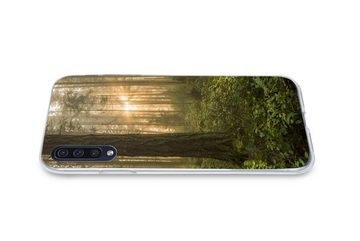 MuchoWow Handyhülle Wald - Sonne - Licht, Handyhülle Samsung Galaxy A50, Smartphone-Bumper, Print, Handy
