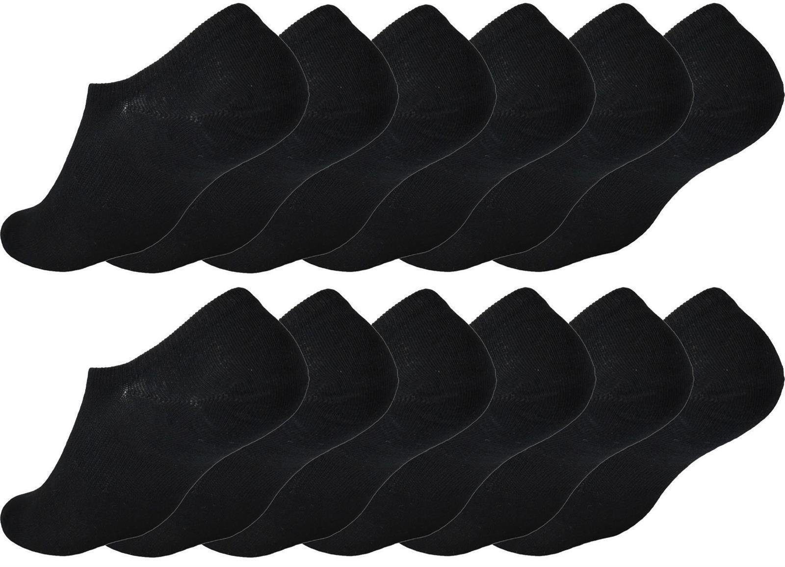Füßlinge 12 Paar Damen Herren Sneaker unsichtbar im Schuh Sport Socken