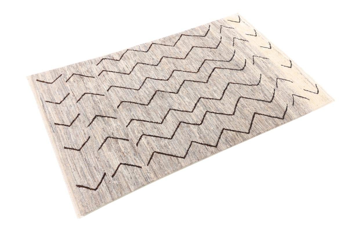 Orientteppich Berber rechteckig, mm 20 Moderner Design Handgeknüpfter 138x207 Orientteppich, Höhe: Nain Trading