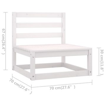 vidaXL Loungesofa 3-Sitzer-Sofa mit Kissen Kiefer Massivholz, 1 Teile