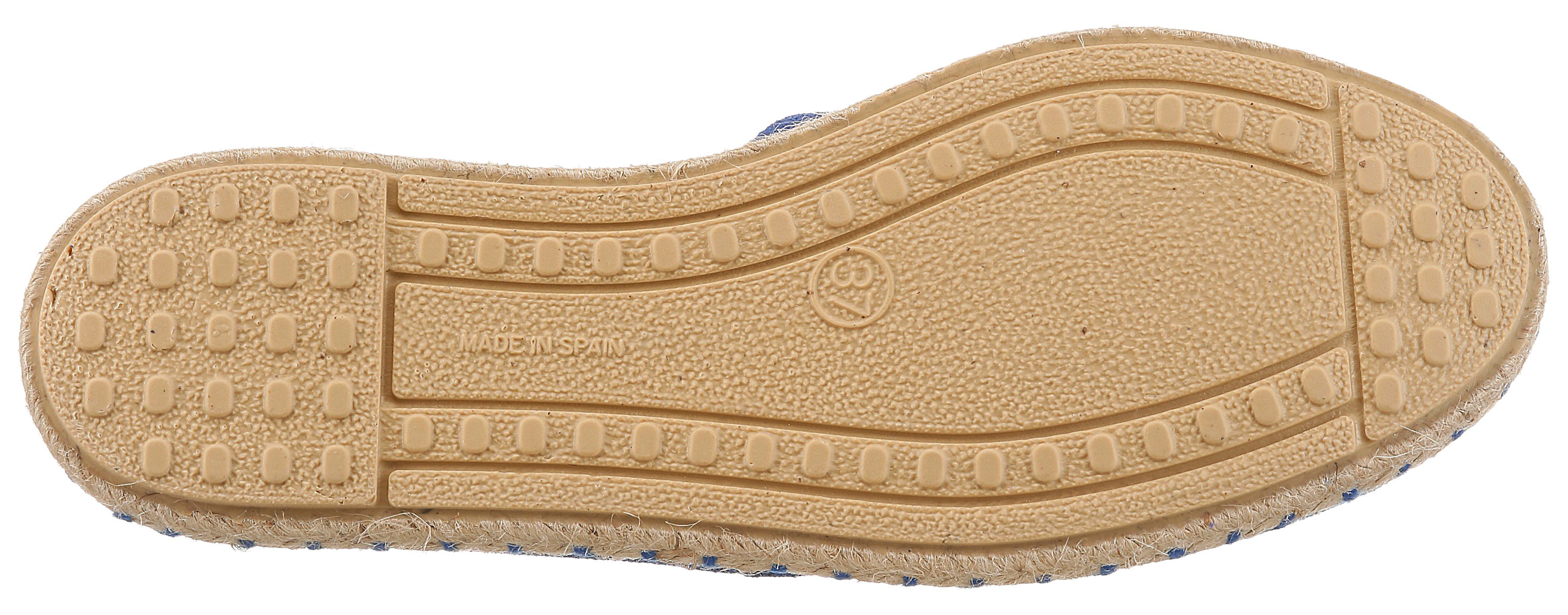 VERBENAS CARMEN SERRAJE Espadrille, Schlupfschuh, Sommerschuh, Loafer mit typischem Jute-Rahmen