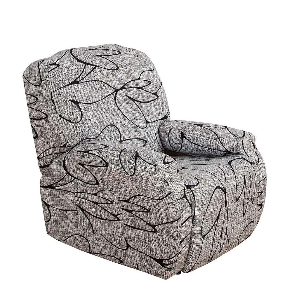 Bezug elastischen bedruckter Sesselschoner Elastischer Seitentaschen Sesselbezug mit DRSEON