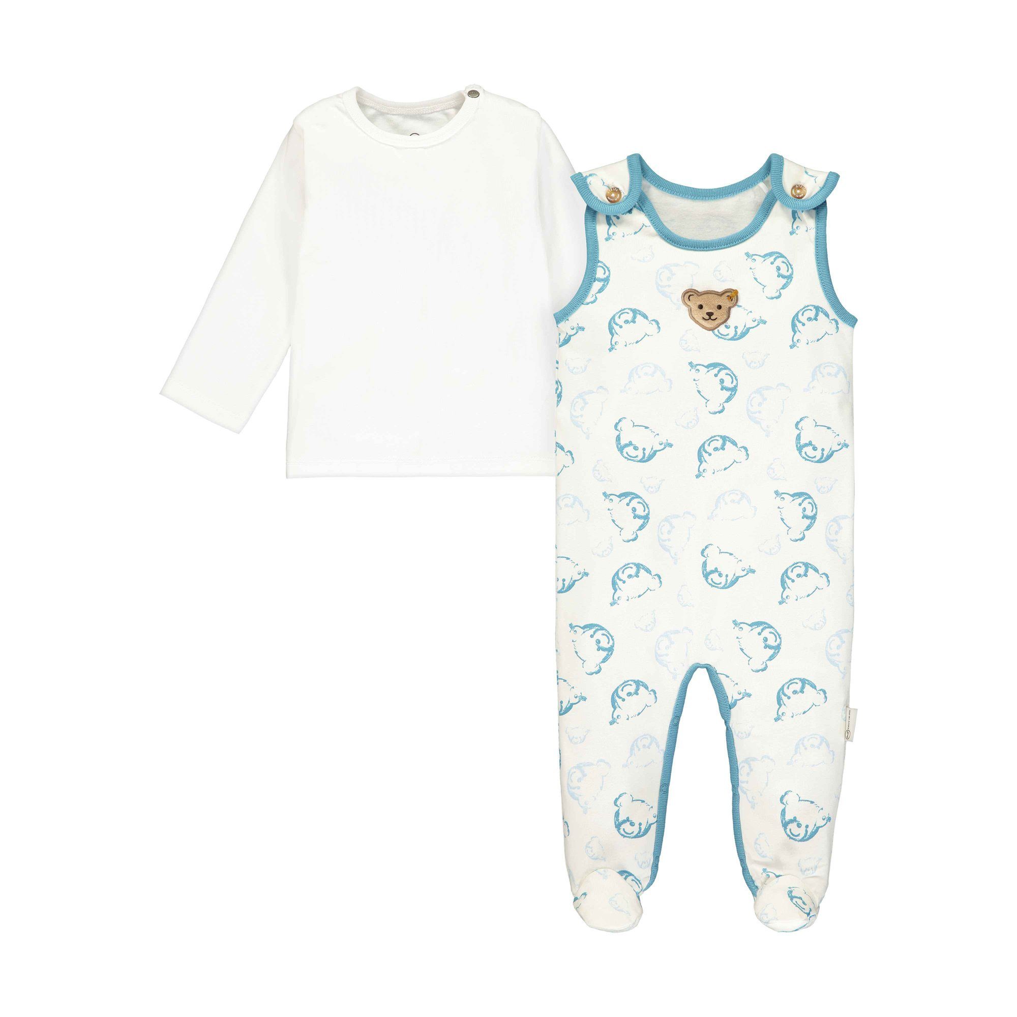 Steiff Strampler Steiff Strampler Set hellblau | Strampler