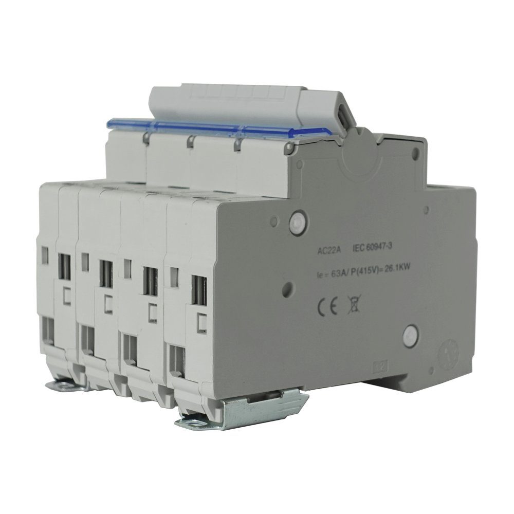 F&F Netzumschalter Umschalter Netz Aggregat 1-0-2 63A 4-polig PSA-463 Netzteil