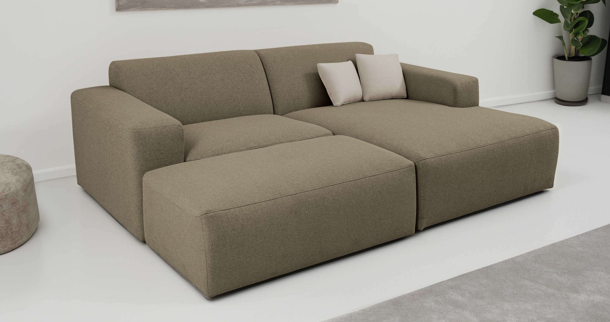 INOSIGN Ecksofa Koa,228cm, L-Form, Modulsofa, Webstoff, günstig online kaufen