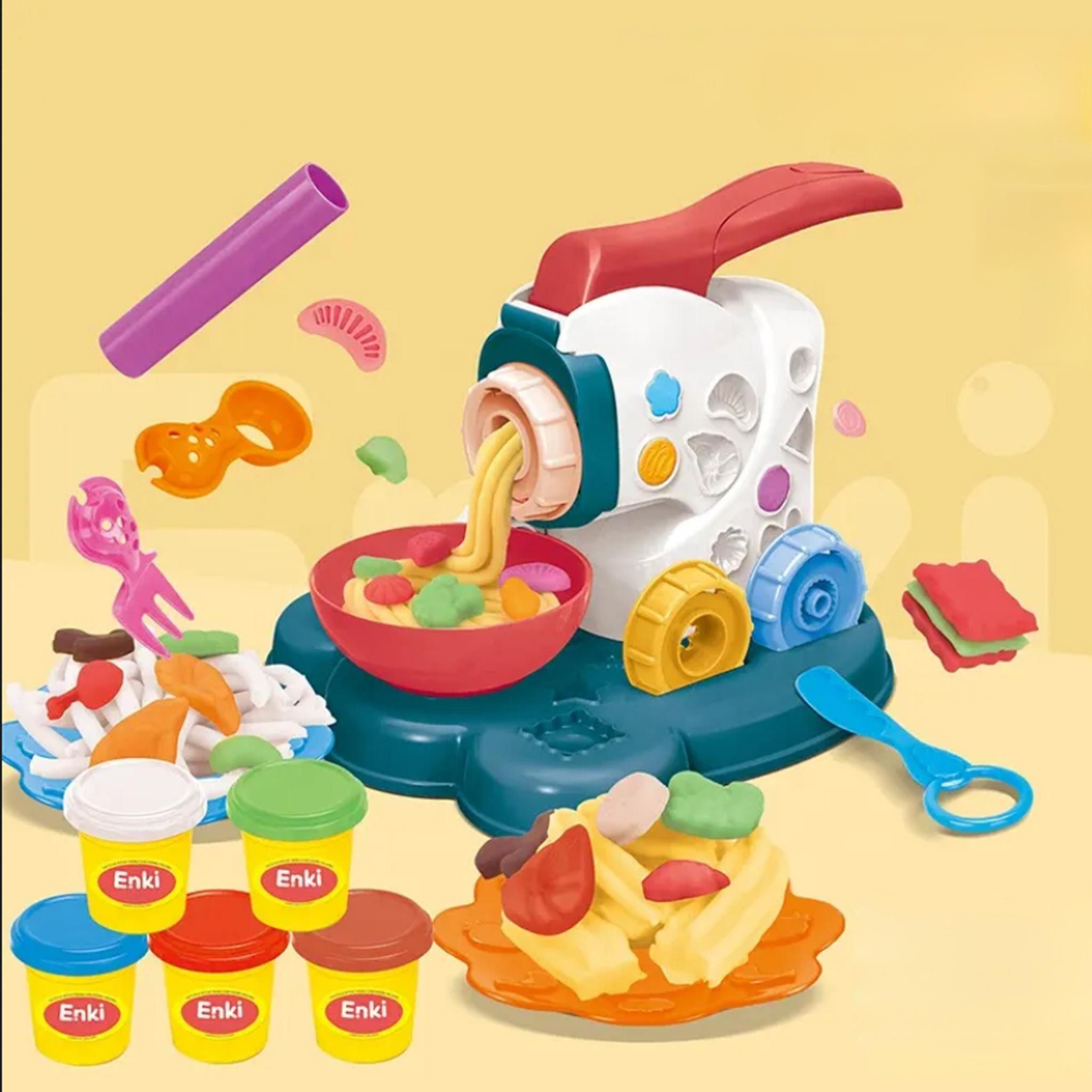 LA CUTE Knete Multifunktionales Kinder-Kochset „Pasta-Produktion“ mit Zubeh günstig online kaufen