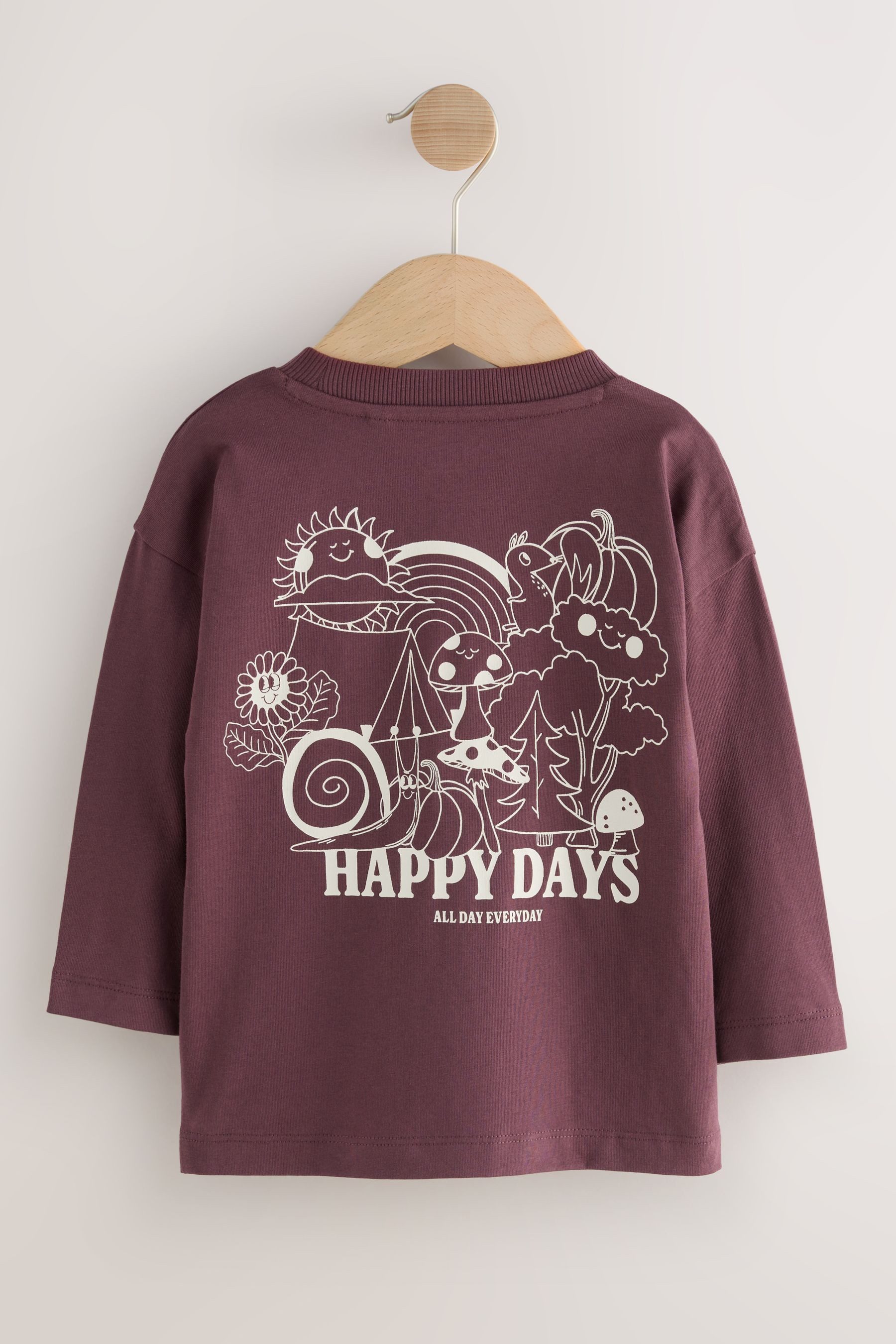 Next Langarmshirt Langarmshirt mit Rückenprint (1-tlg) günstig online kaufen
