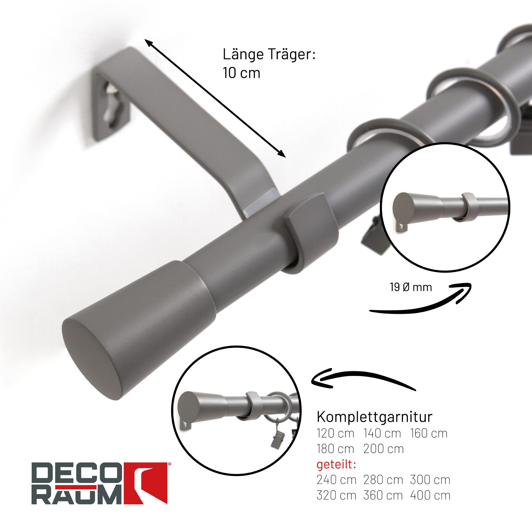 Deco-Raum Gardinenstange Liya, Ø 19 mm, günstig online kaufen