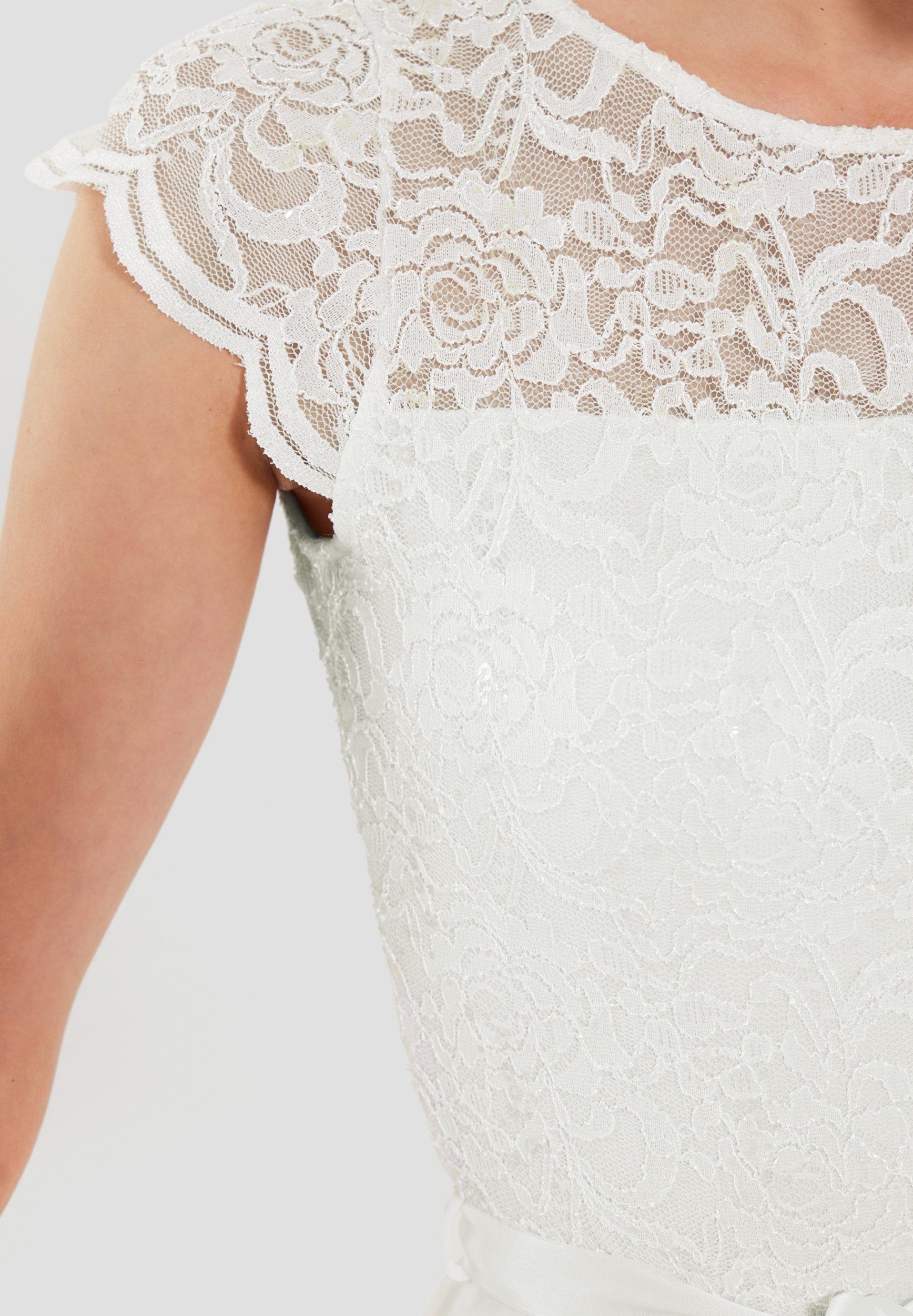 SWING Abendkleid Cocktailkleid aus Spitze und Chiffon