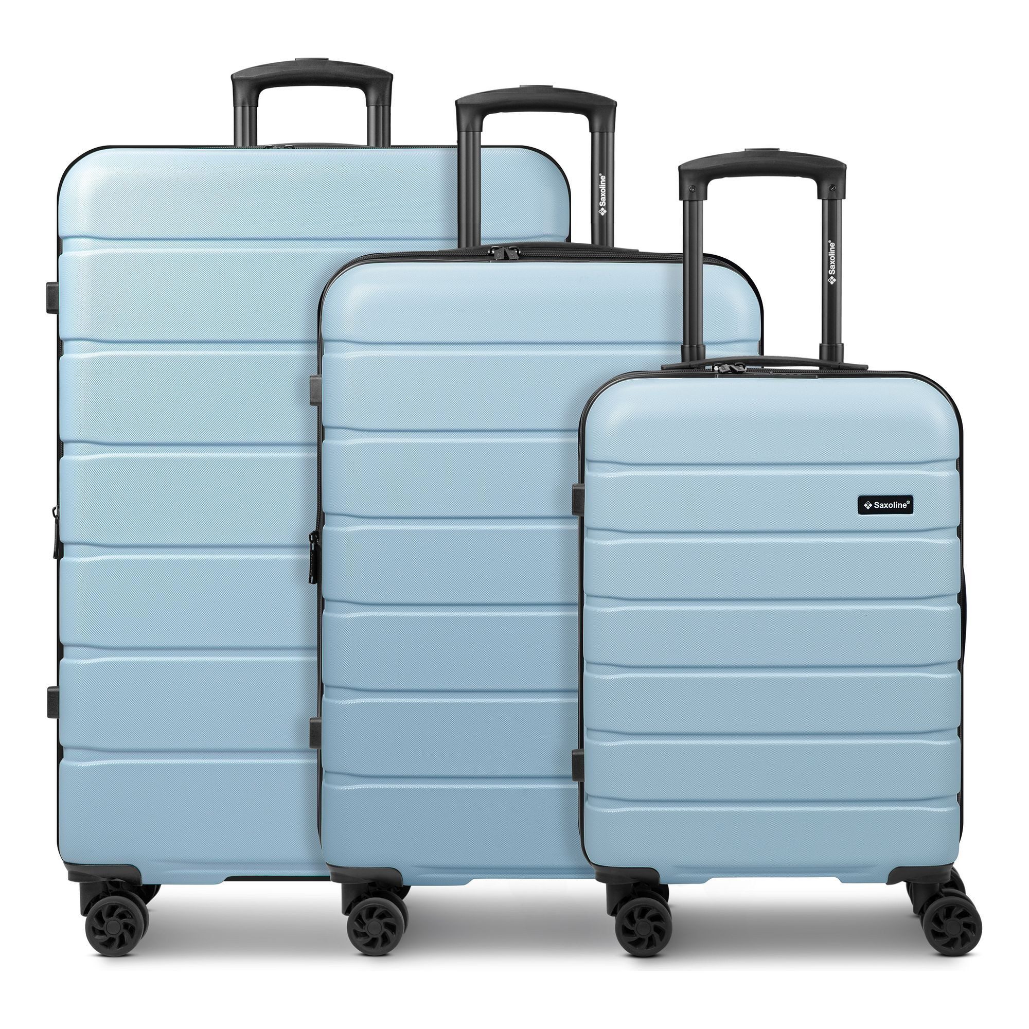 Saxoline® Trolleyset Miami, 4 Rollen, (3-teilig, 3 tlg), ABS
