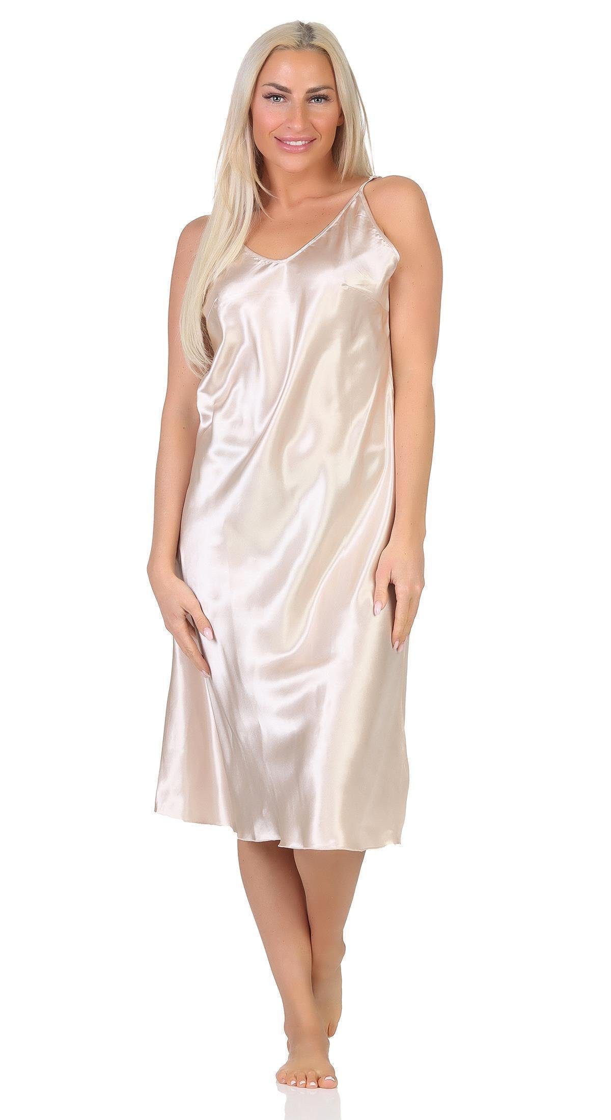 EloModa Negligé Damen Negligé Nachtwäsche Nachtkleid Dessous Satin; S M L XL 2XL (1-tlg)