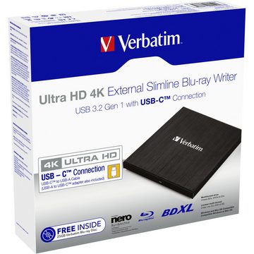 Verbatim External Slimline-Blu-ray-Writer Blu-ray-Brenner
