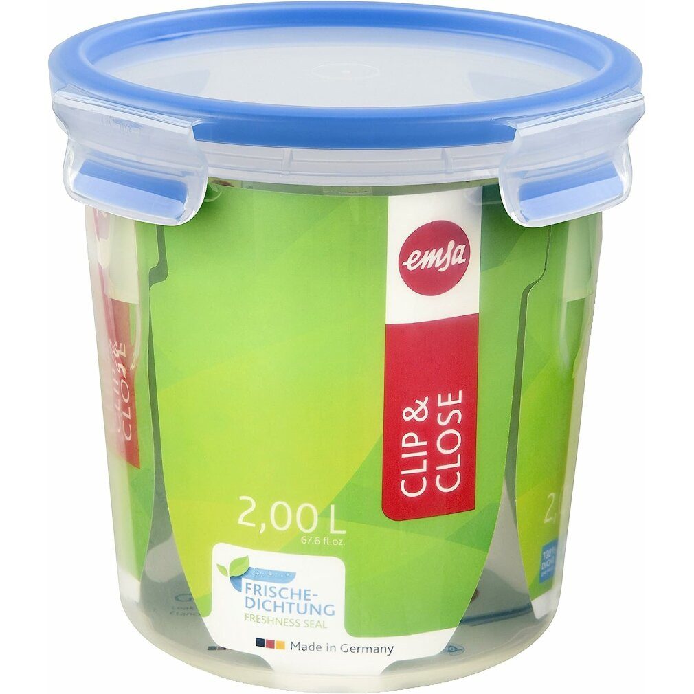 Emsa Vorratsdose Frischhaltedose CLIP & CLOSE 16,3 cm hoch transparent 2,0 l