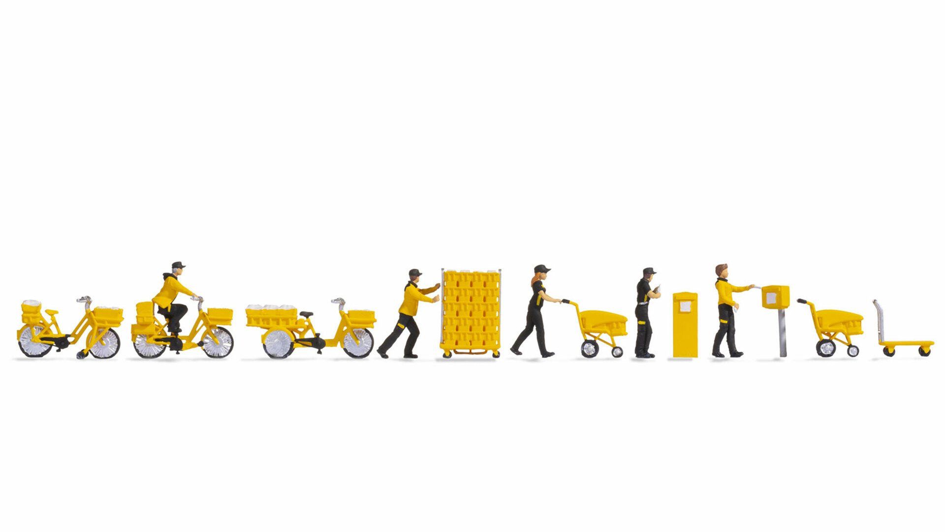 NOCH Dekofigur Figuren-Themenwelt „Post“, handkoloriert, Figurens