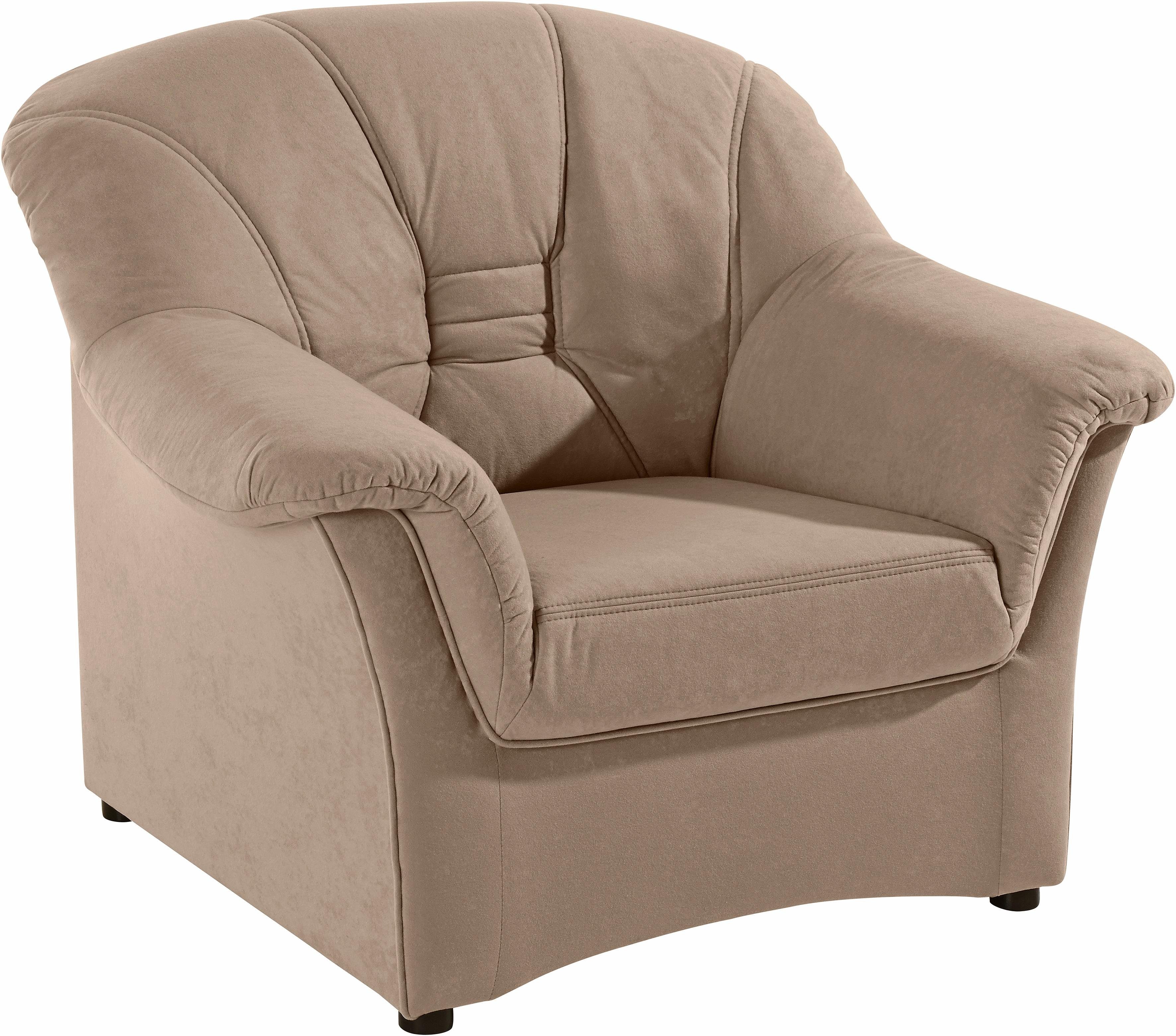 DOMO collection Sessel ELVA elegante Rückensteppung, whlw. mit Federkern
