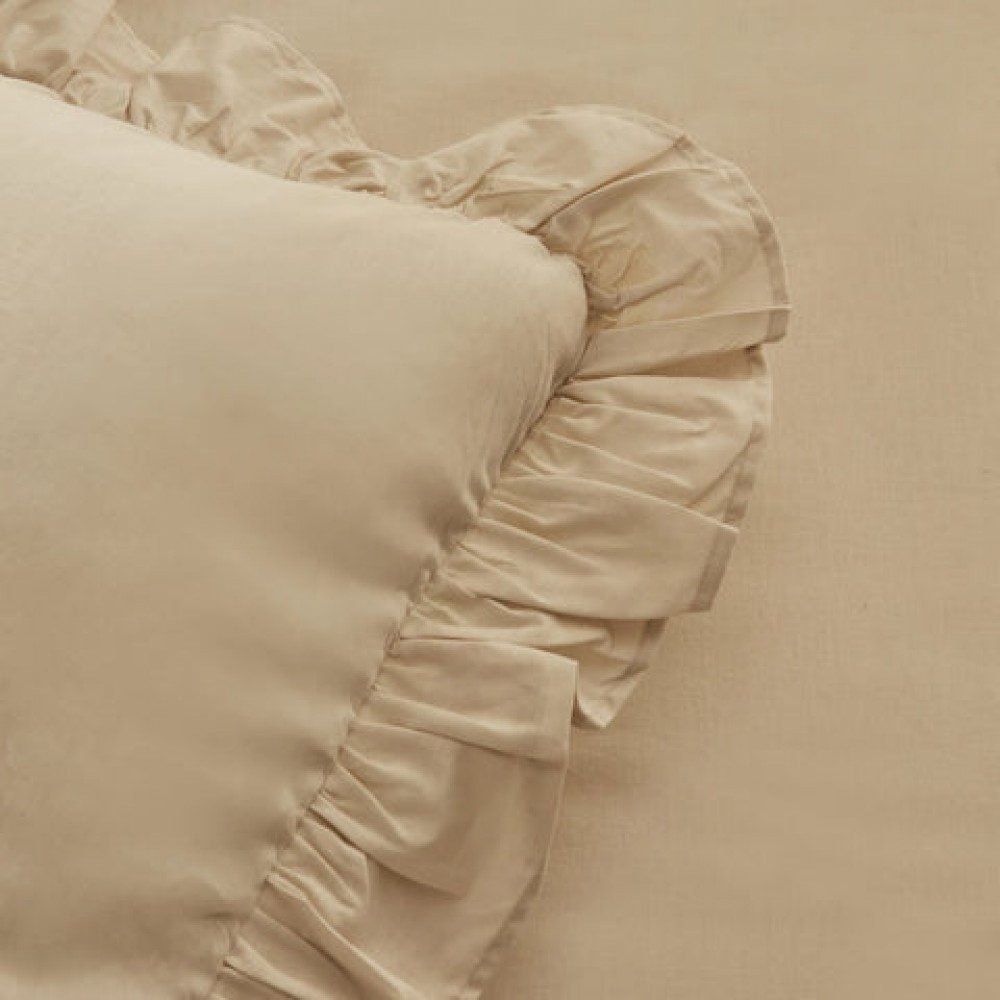 Karaca Bettwäsche Karaca Home Pure Ruffle 100% Baumwolle Doppel Bettbezug S günstig online kaufen