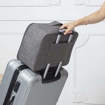 AquaBreeze Reisetasche Reisegepäckeimer mit Netztasche, Handtasche für Handgepäck (1-tlg., Kann mit Gepäck kombiniert werden und nimmt keinen Platz ein), 40x30x20 cm, Schultergurt – leicht & viel Platz