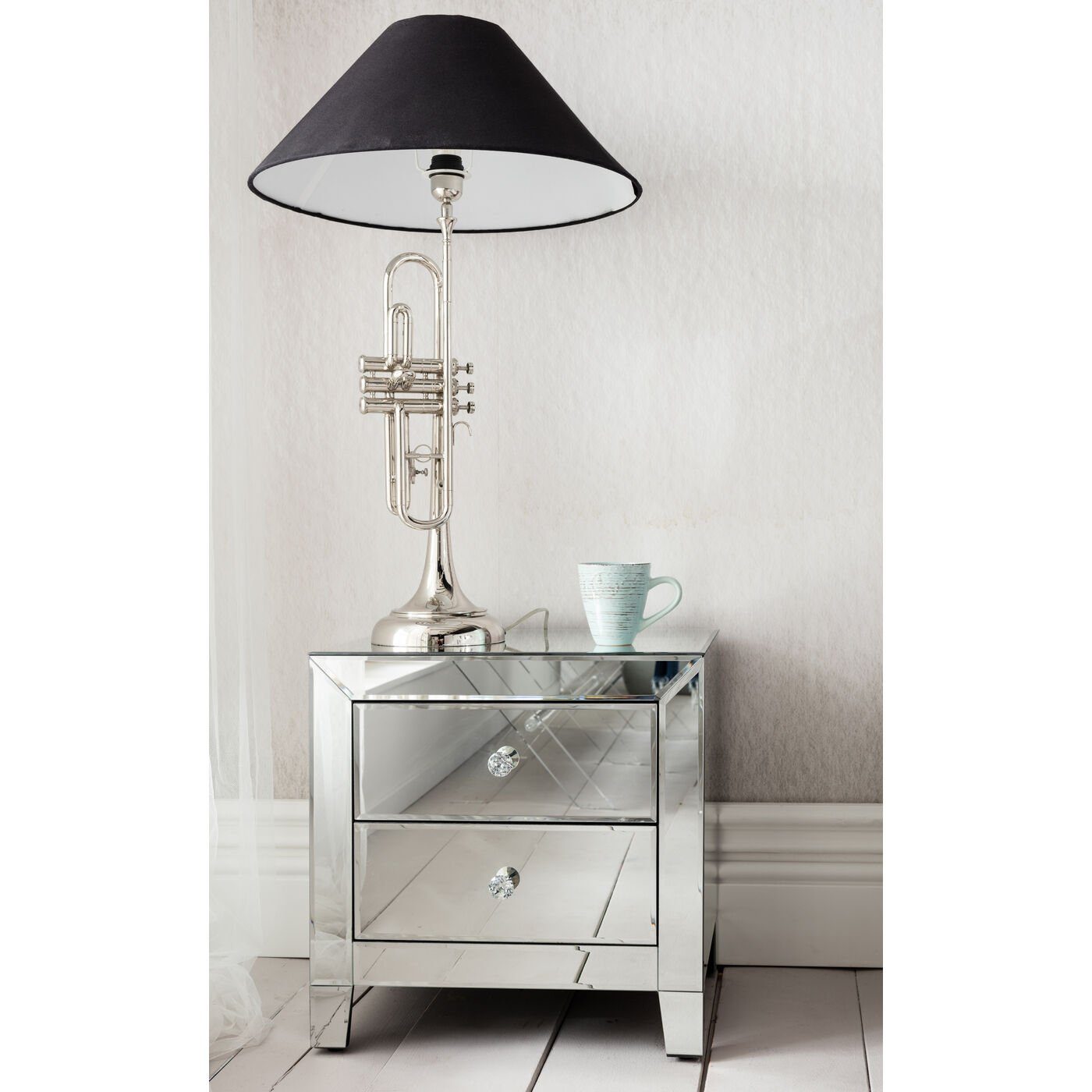 Kare Design Nachtkonsole Luxury, Mit 2 Schubladen