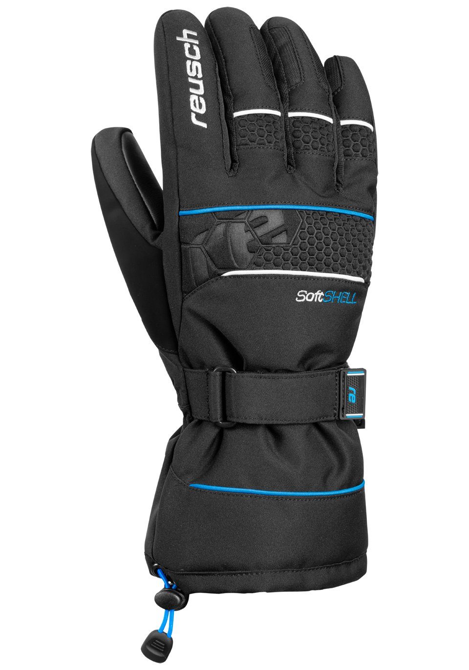 sportlichem in blau-schwarz Reusch XT Connor Design Skihandschuhe R-TEX