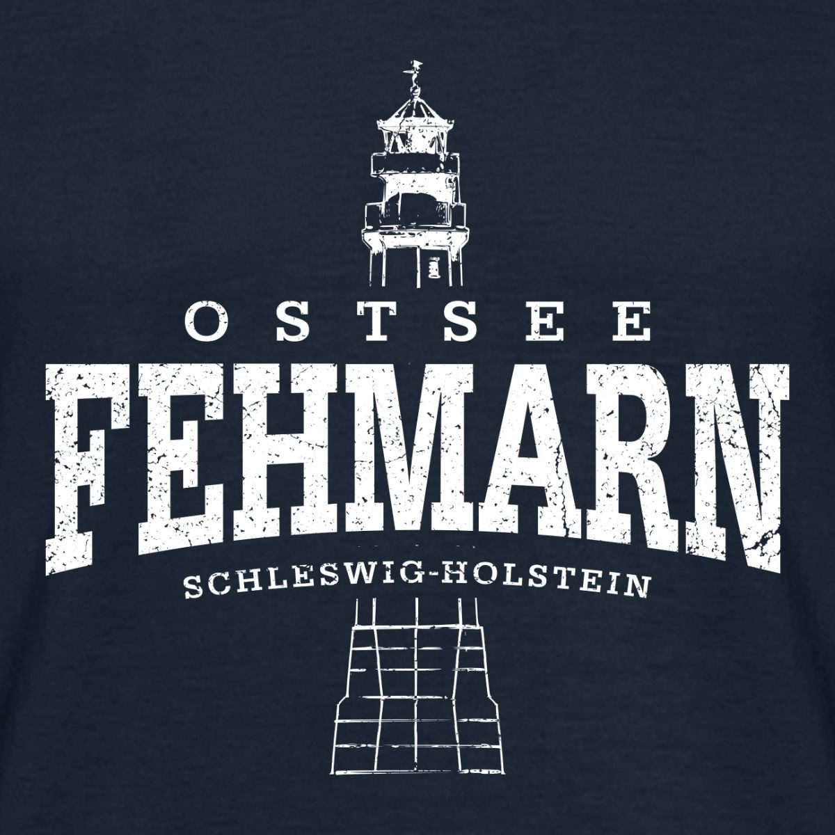 Spreadshirt T-Shirt Ostsee Fehmarn Schleswig-Holstein Vintage Männer T-Shirt (1-tlg)