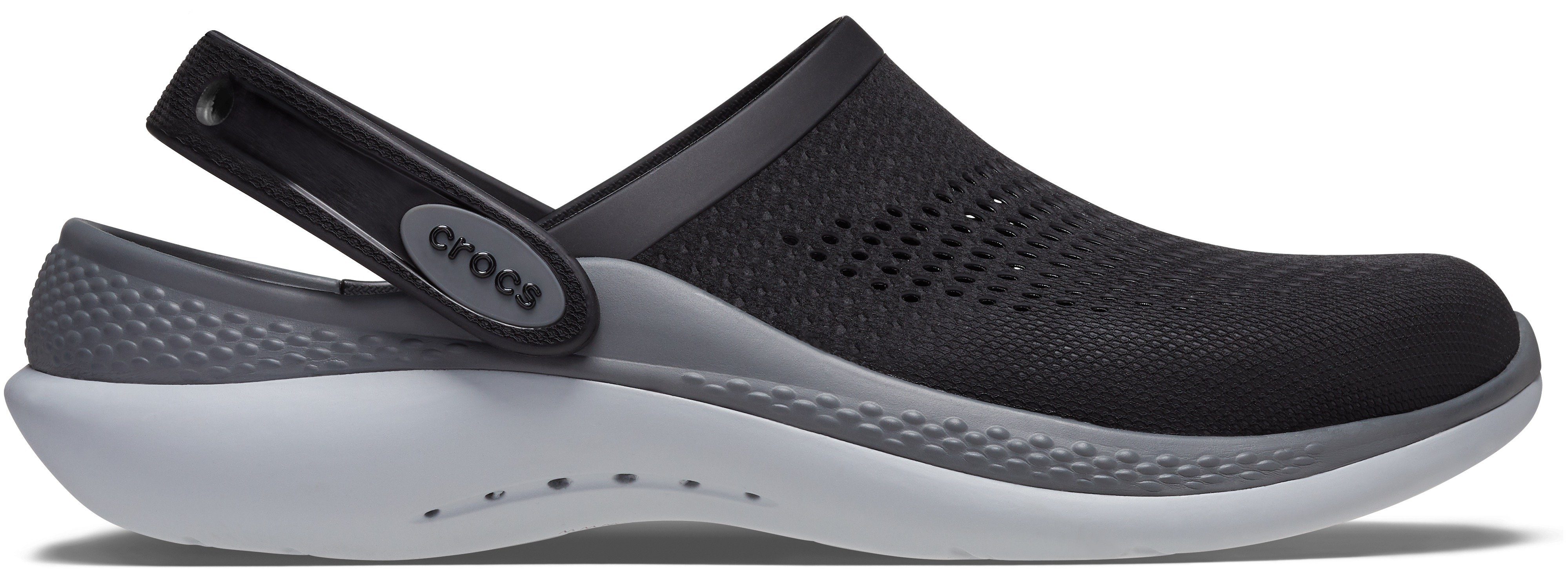 Crocs LiteRide 360 Clog mit gepolsterter Innensohle schwarz-grau