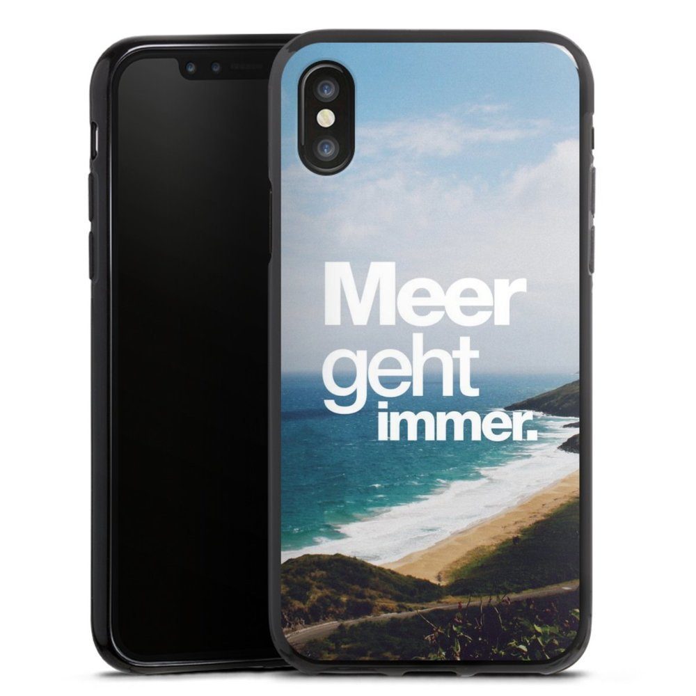DeinDesign Handyhülle Meer Urlaub Sommer Meer geht immer, Apple iPhone X Silikon Hülle Bumper Case Handy Schutzhülle