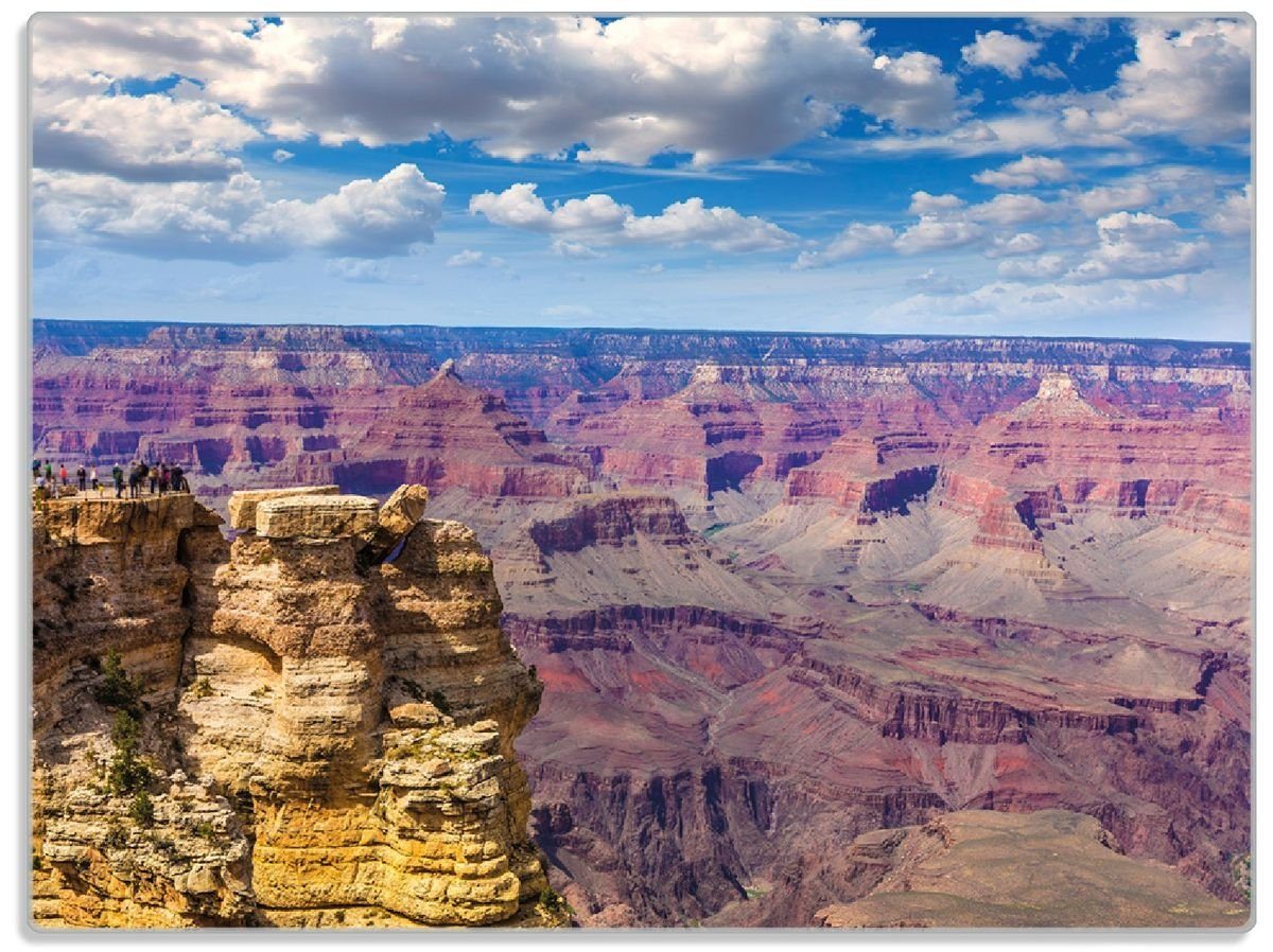 Wallario Schneidebrett Felsenschlucht im Grand Canyon Park Arizona, ESG-Sicherheitsglas, (inkl. rutschfester Gummifüße 4mm, 1-St), 30x40cm