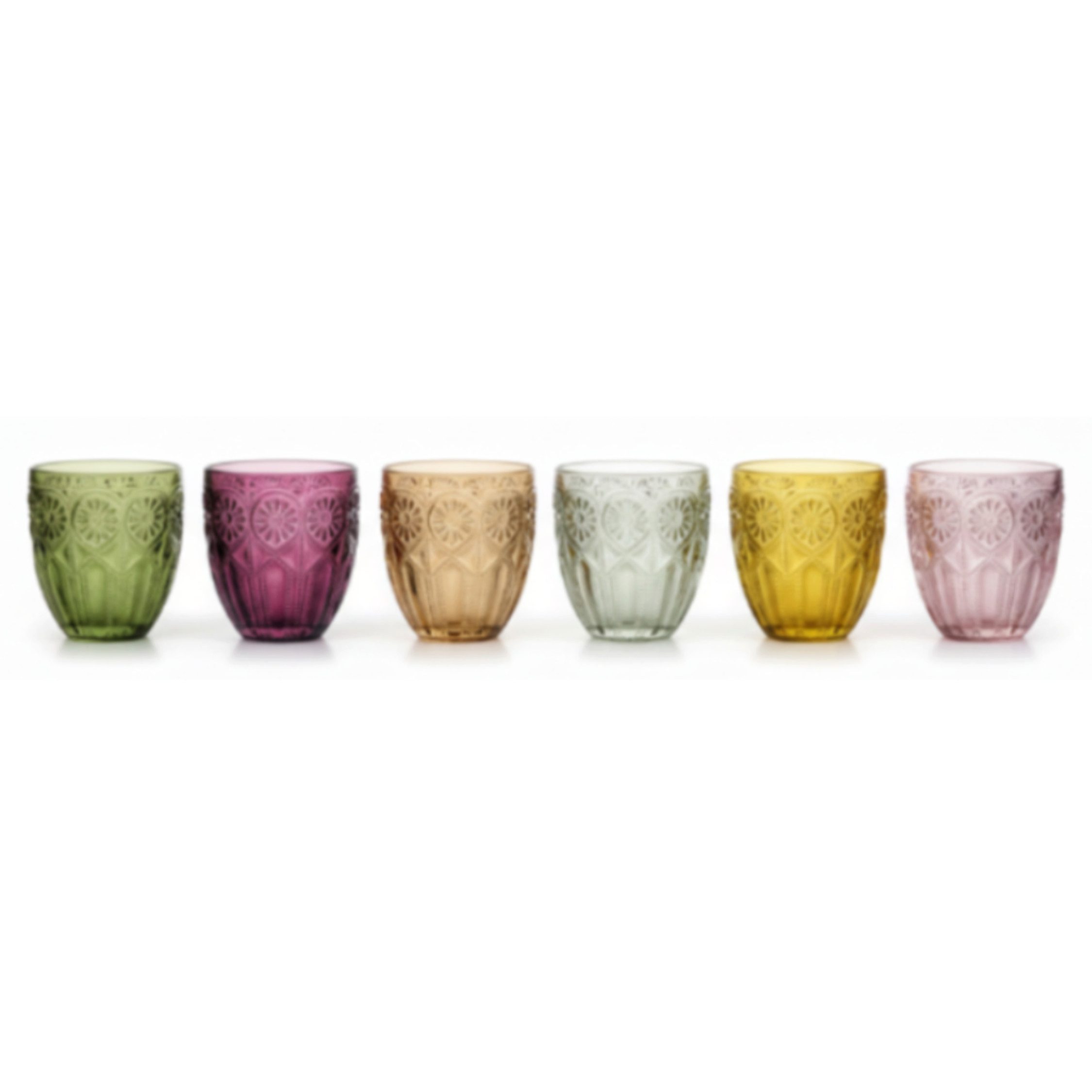 Chic Antique Gläser-Set Chic Antique Saint-Émilion Glas mit Muster – 6er Set