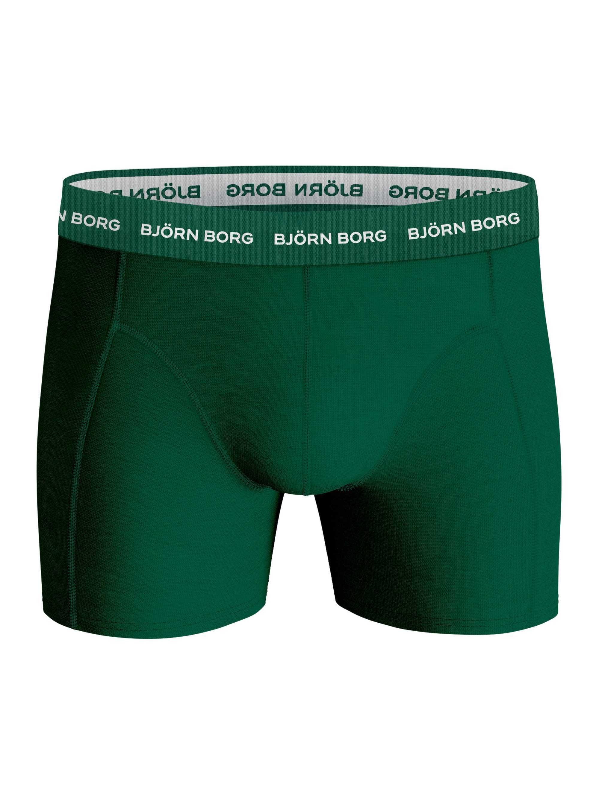 Borg 7er Grün - Boxer Cotton Björn Boxershorts Herren Pack Stretch