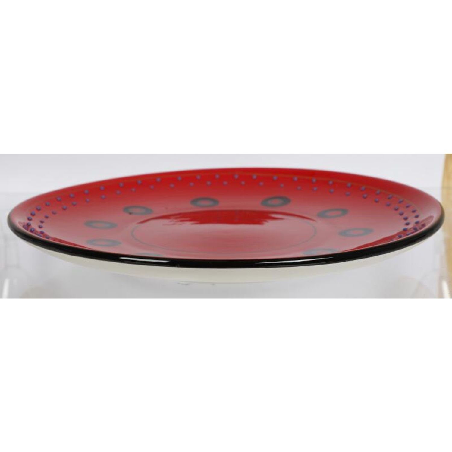 Küche 4x D:27cm Servierplatte Pizzateller Keramik-Teller BURI Speiseteller Teller